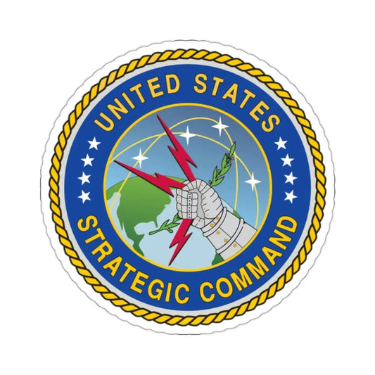 Seal of the United States Strategic Command - STICKER Vinyl Kiss-Cut Decal 2 Inch White - The Sticker Space