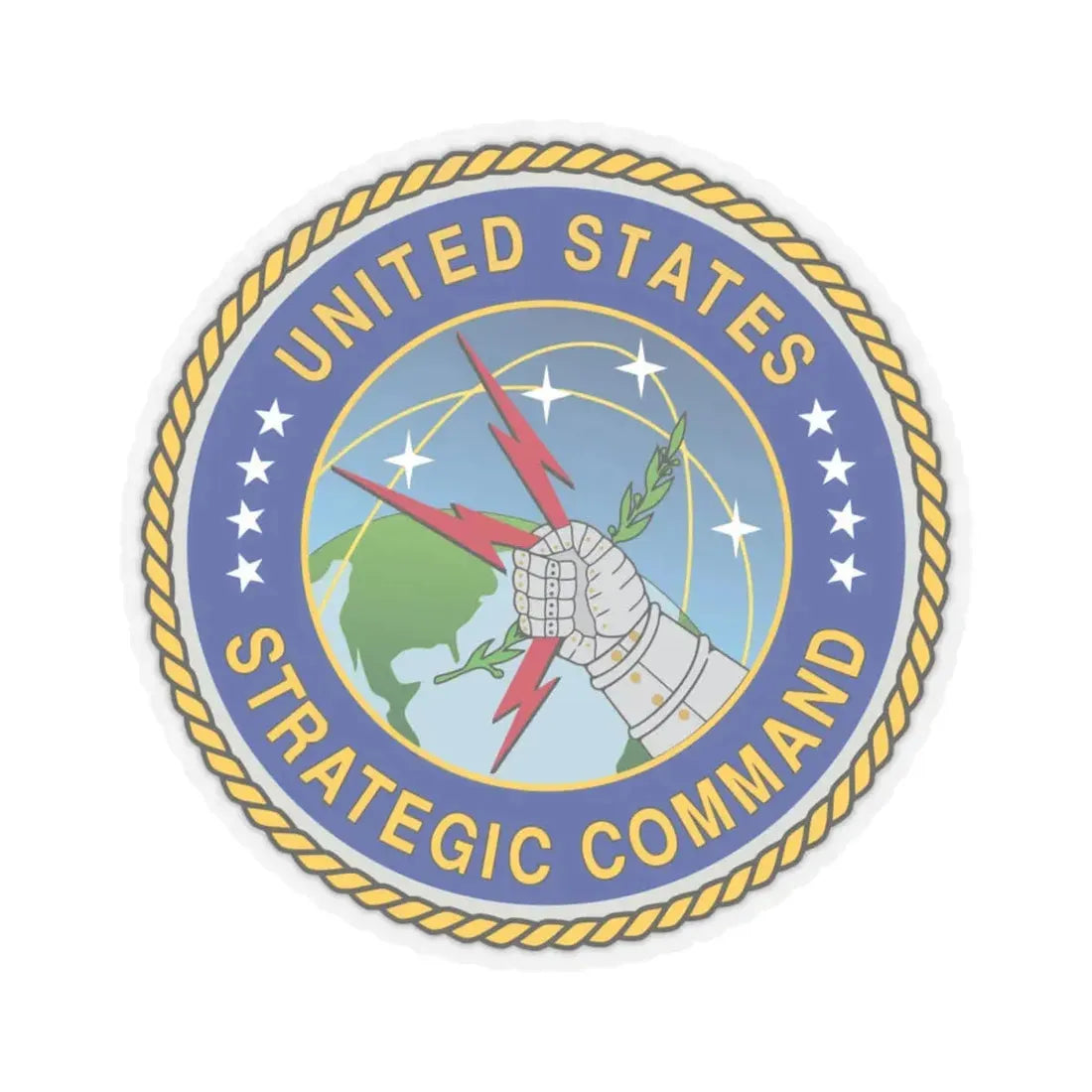 Seal of the United States Strategic Command - STICKER Vinyl Kiss-Cut Decal 4 Inch Transparent - The Sticker Space