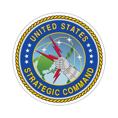 Seal of the United States Strategic Command - STICKER Vinyl Kiss-Cut Decal 6 Inch White - The Sticker Space