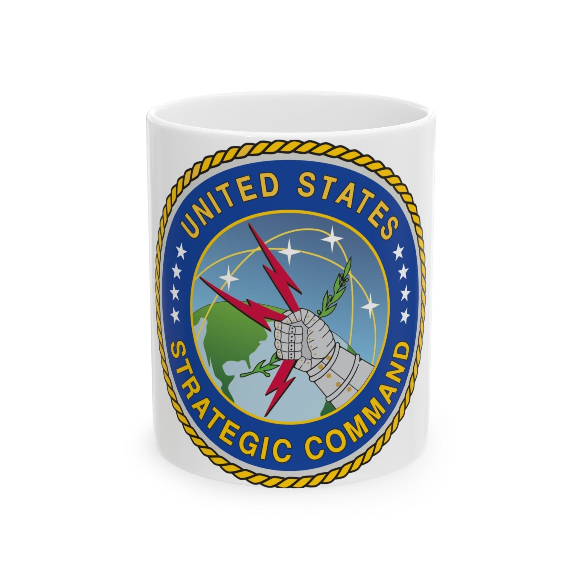 Seal of the United States Strategic Command - White Coffee Mug-11oz-The Sticker Space