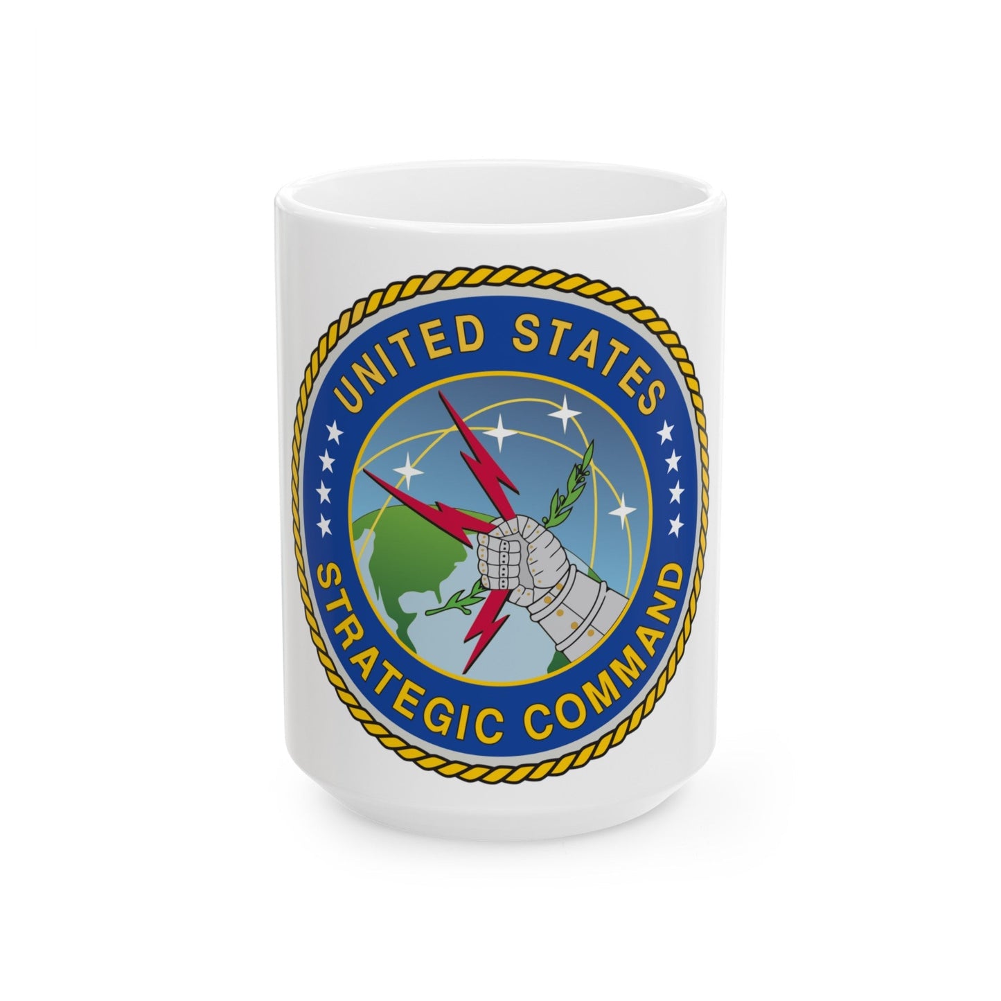 Seal of the United States Strategic Command - White Coffee Mug-15oz-The Sticker Space