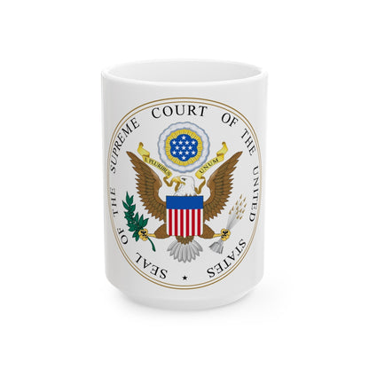 Seal of the United States Supreme Court - White Coffee Mug-15oz-The Sticker Space