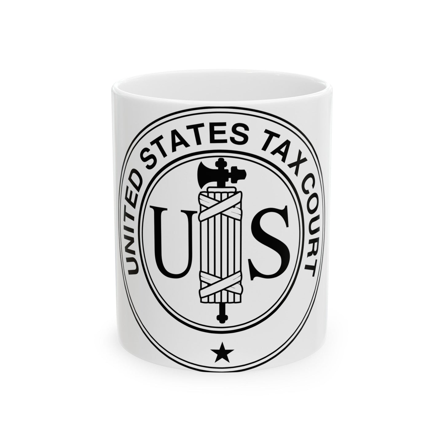 Seal of the United States Tax Court - White Coffee Mug-11oz-The Sticker Space