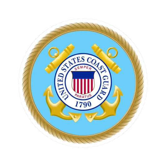 Seal of the U.S. Coast Guard (United States) STICKER Vinyl Kiss-Cut Decal 2 Inch White - The Sticker Space