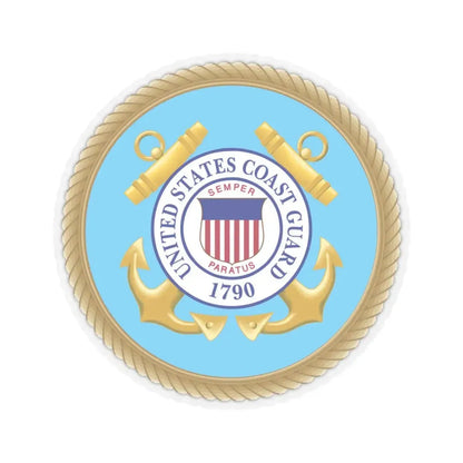 Seal of the U.S. Coast Guard (United States) STICKER Vinyl Kiss-Cut Decal 3 Inch Transparent - The Sticker Space