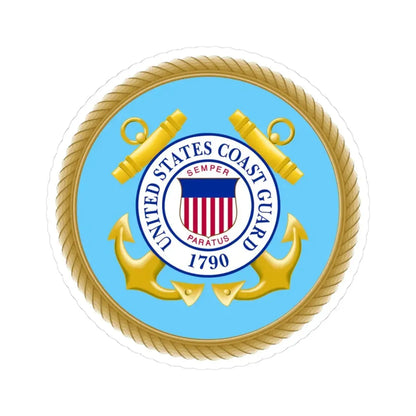 Seal of the U.S. Coast Guard (United States) STICKER Vinyl Kiss-Cut Decal 3 Inch White - The Sticker Space