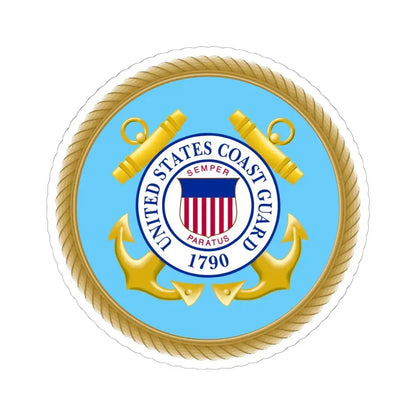 Seal of the U.S. Coast Guard (United States) STICKER Vinyl Kiss-Cut Decal 6 Inch White - The Sticker Space