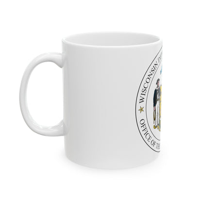 Seal of the Wisconsin Attorney General - White Coffee Mug-The Sticker Space