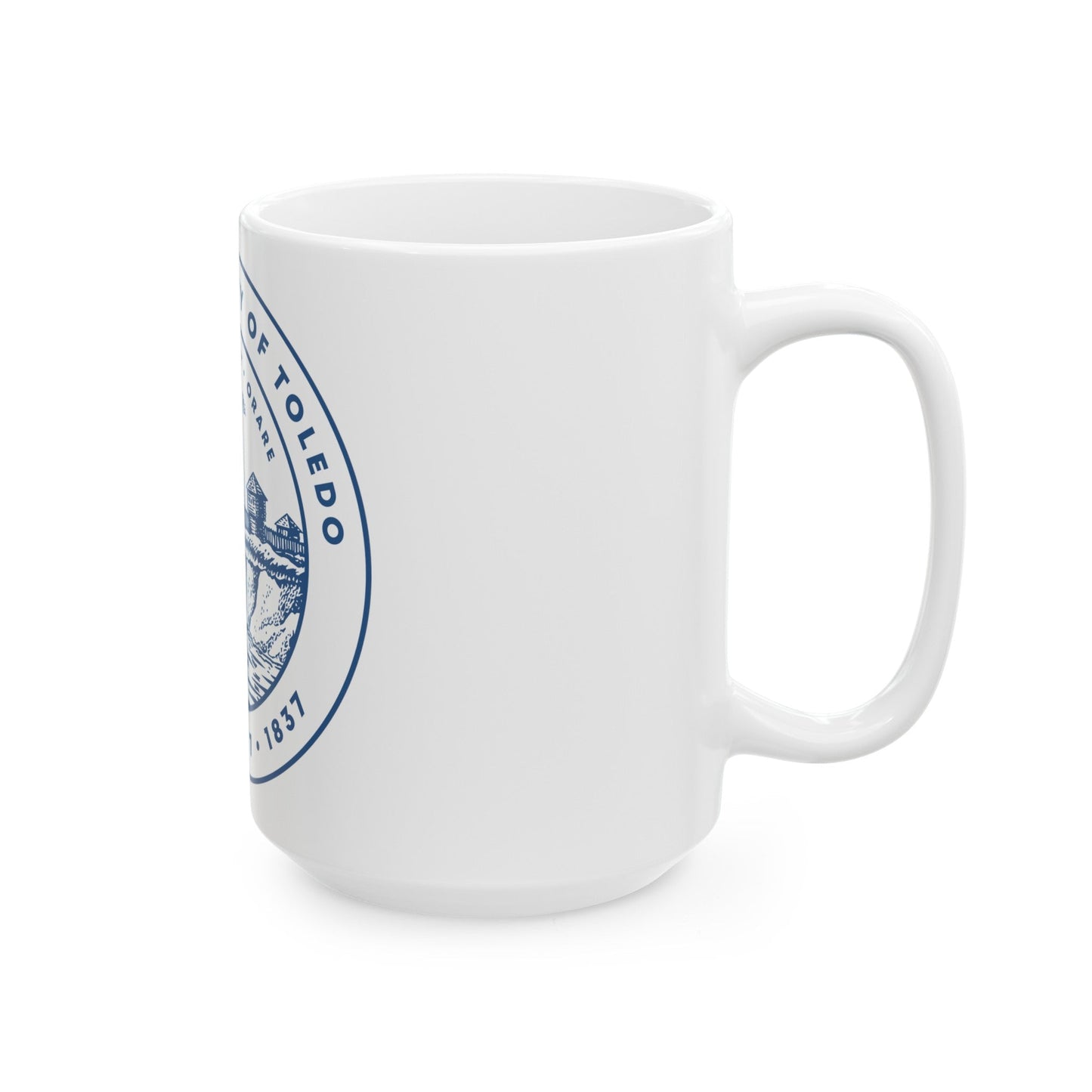 Seal of Toledo Ohio - White Coffee Mug-The Sticker Space