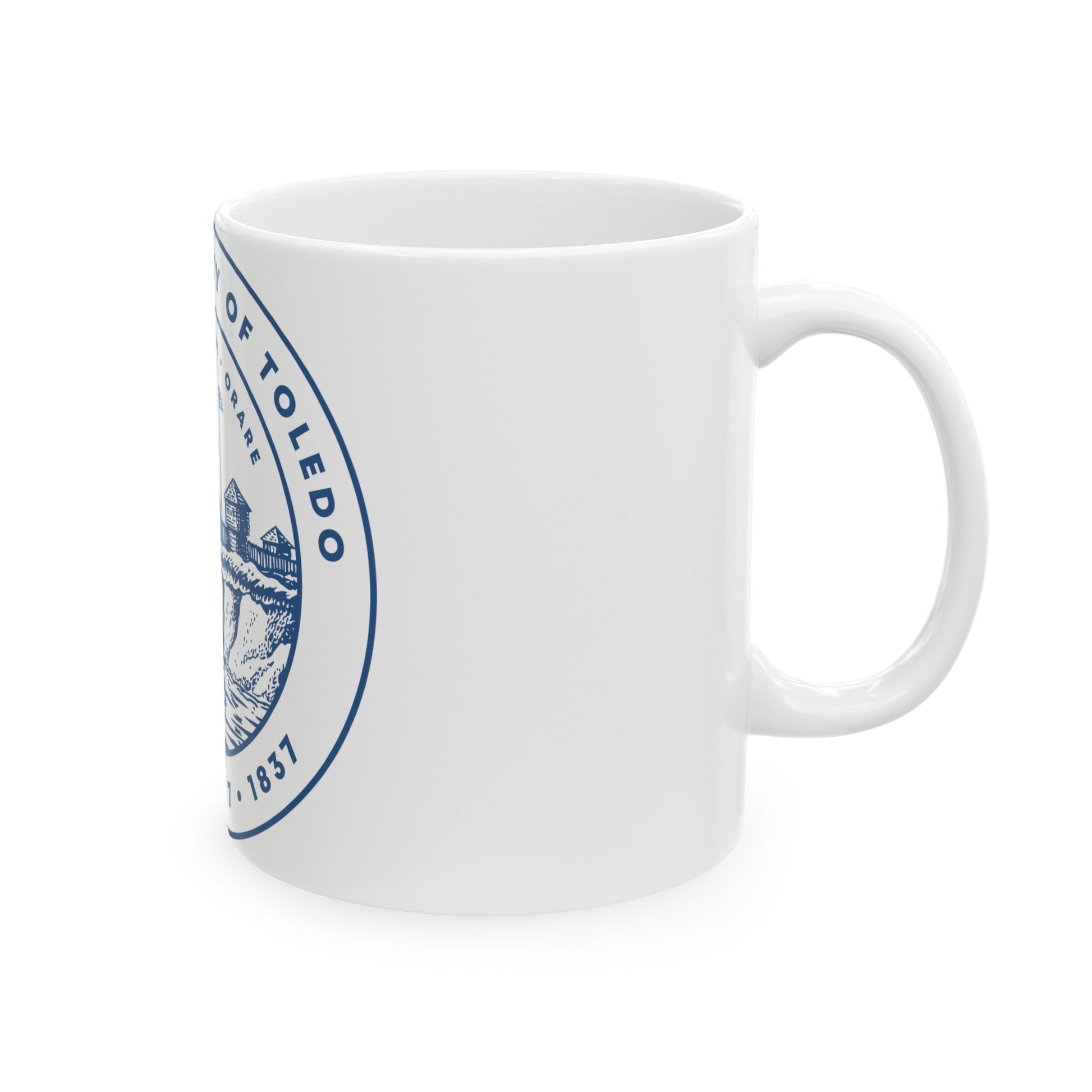 Seal of Toledo Ohio - White Coffee Mug-The Sticker Space