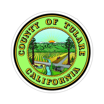 Seal of Tulare County, California USA STICKER Vinyl Die-Cut Decal 4 Inch - The Sticker Space