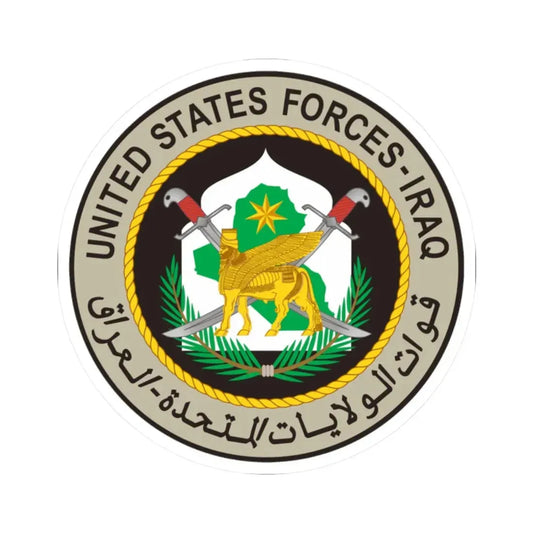 Seal of United States Forces - Iraq (United States) STICKER Vinyl Kiss-Cut Decal 2 Inch White - The Sticker Space