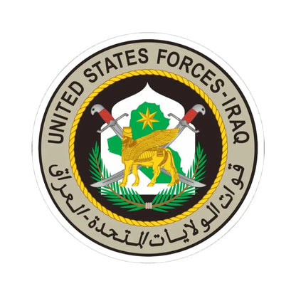 Seal of United States Forces - Iraq (United States) STICKER Vinyl Kiss-Cut Decal 4 Inch White - The Sticker Space