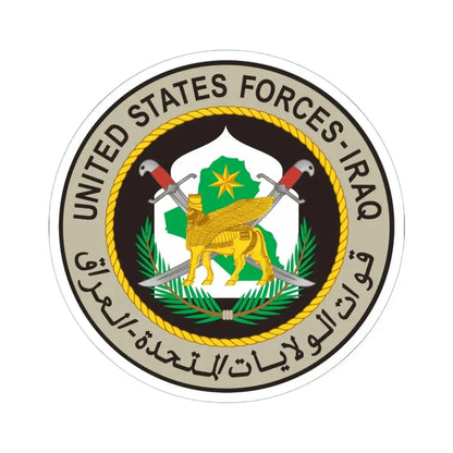 Seal of United States Forces - Iraq (United States) STICKER Vinyl Kiss-Cut Decal 6 Inch White - The Sticker Space