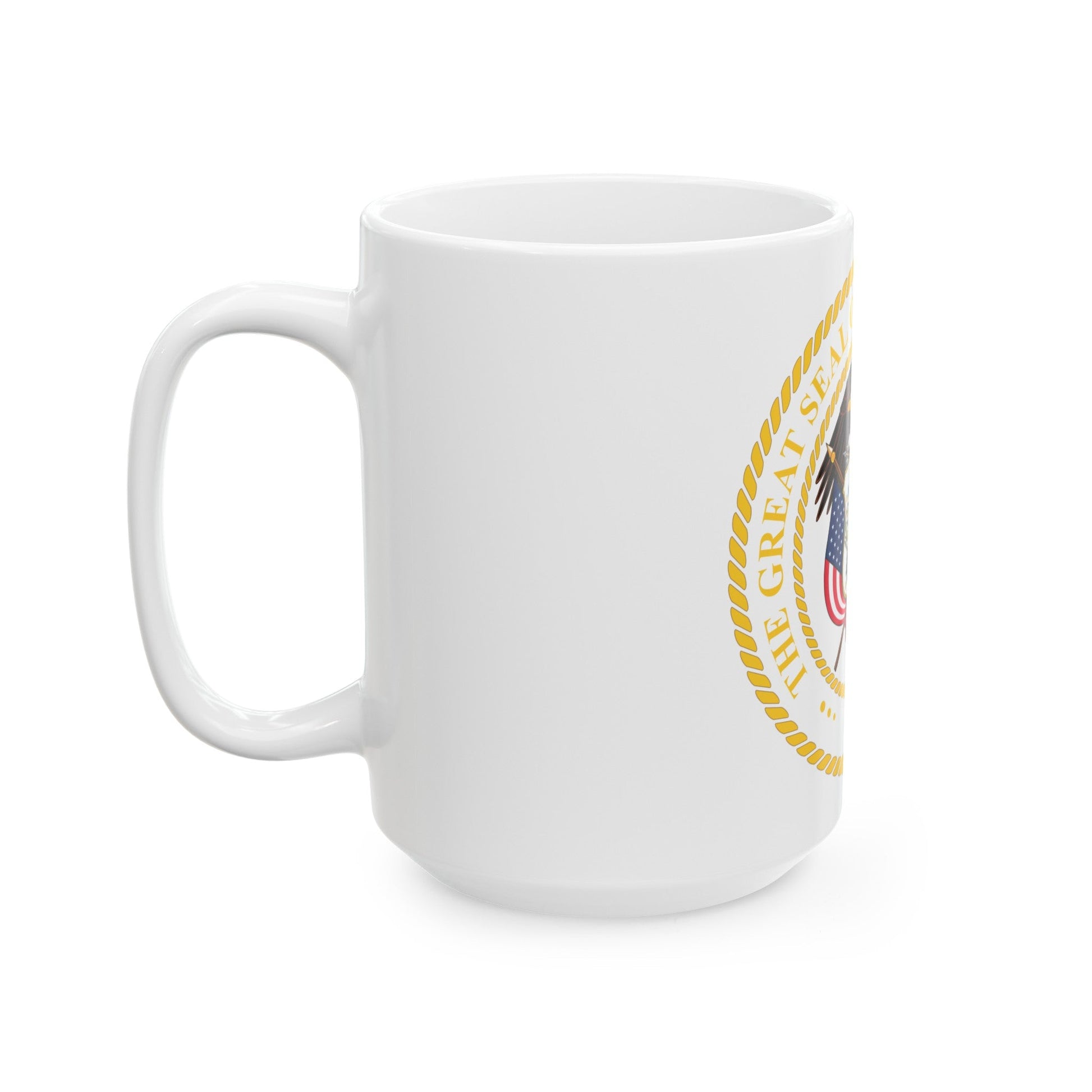 Seal of Utah v2 - White Coffee Mug-The Sticker Space