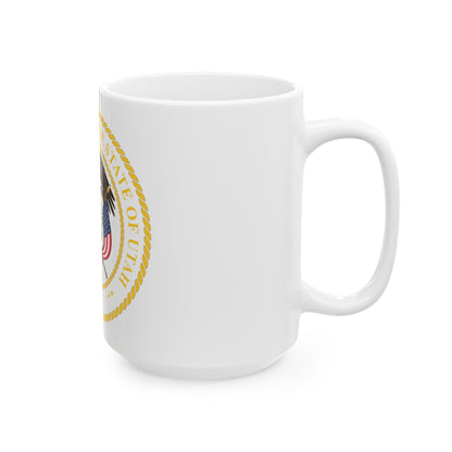 Seal of Utah v2 - White Coffee Mug-The Sticker Space