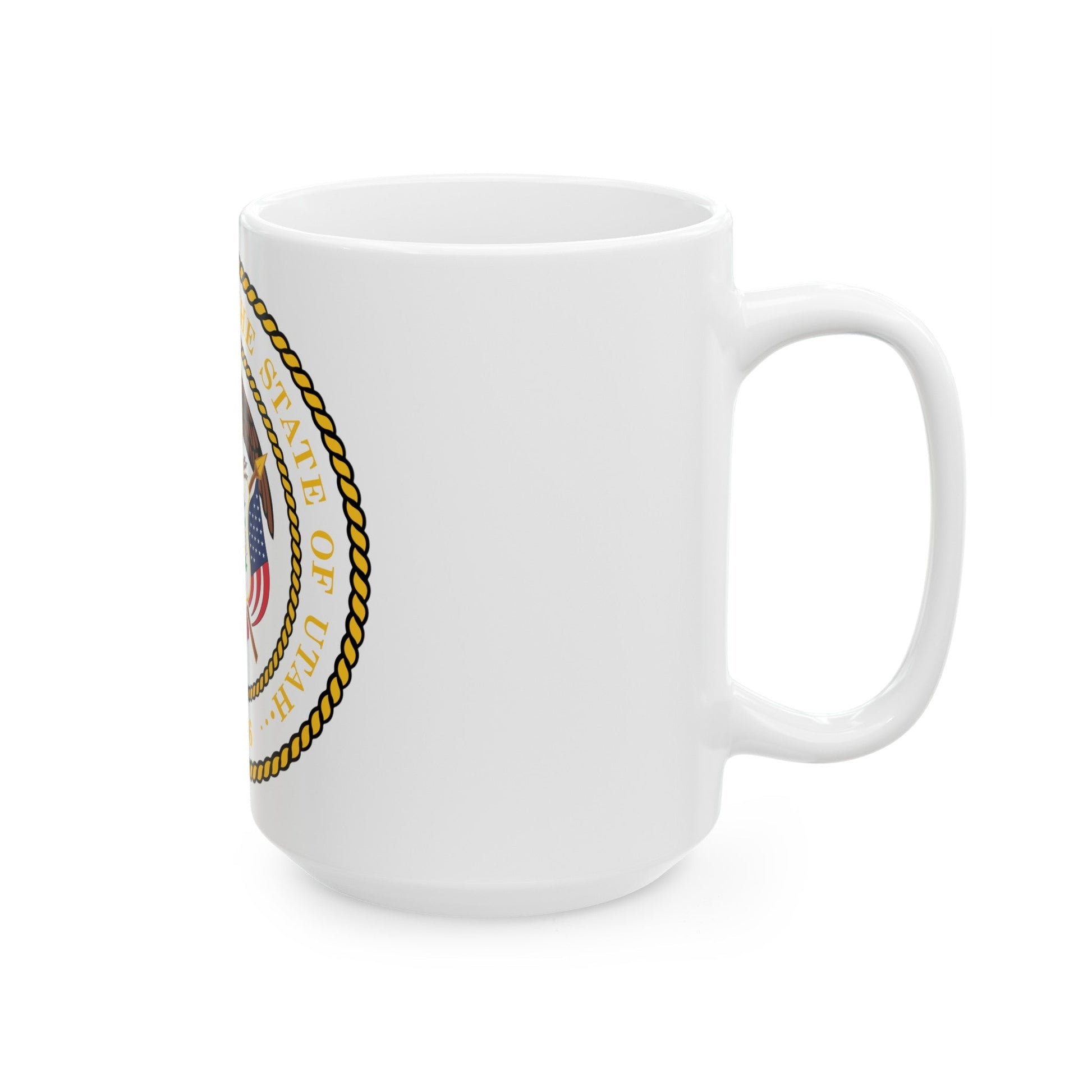 Seal of Utah - White Coffee Mug-The Sticker Space