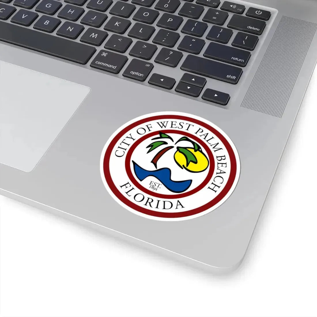 Seal of West Palm Beach Florida (United States) STICKER Vinyl Kiss-Cut Decal - The Sticker Space