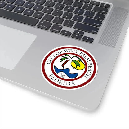 Seal of West Palm Beach Florida (United States) STICKER Vinyl Kiss-Cut Decal - The Sticker Space