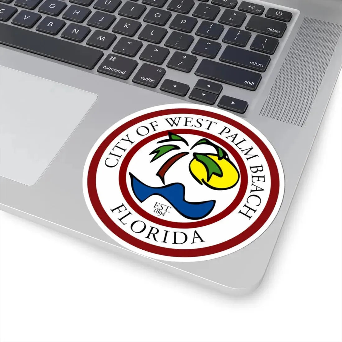 Seal of West Palm Beach Florida (United States) STICKER Vinyl Kiss-Cut Decal - The Sticker Space