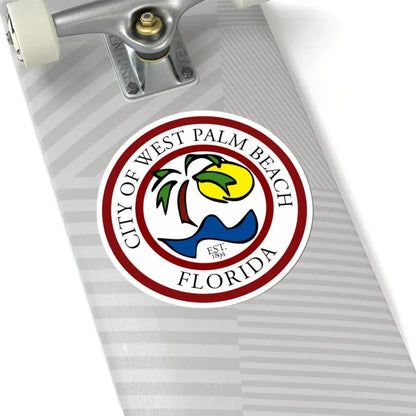 Seal of West Palm Beach Florida (United States) STICKER Vinyl Kiss-Cut Decal - The Sticker Space