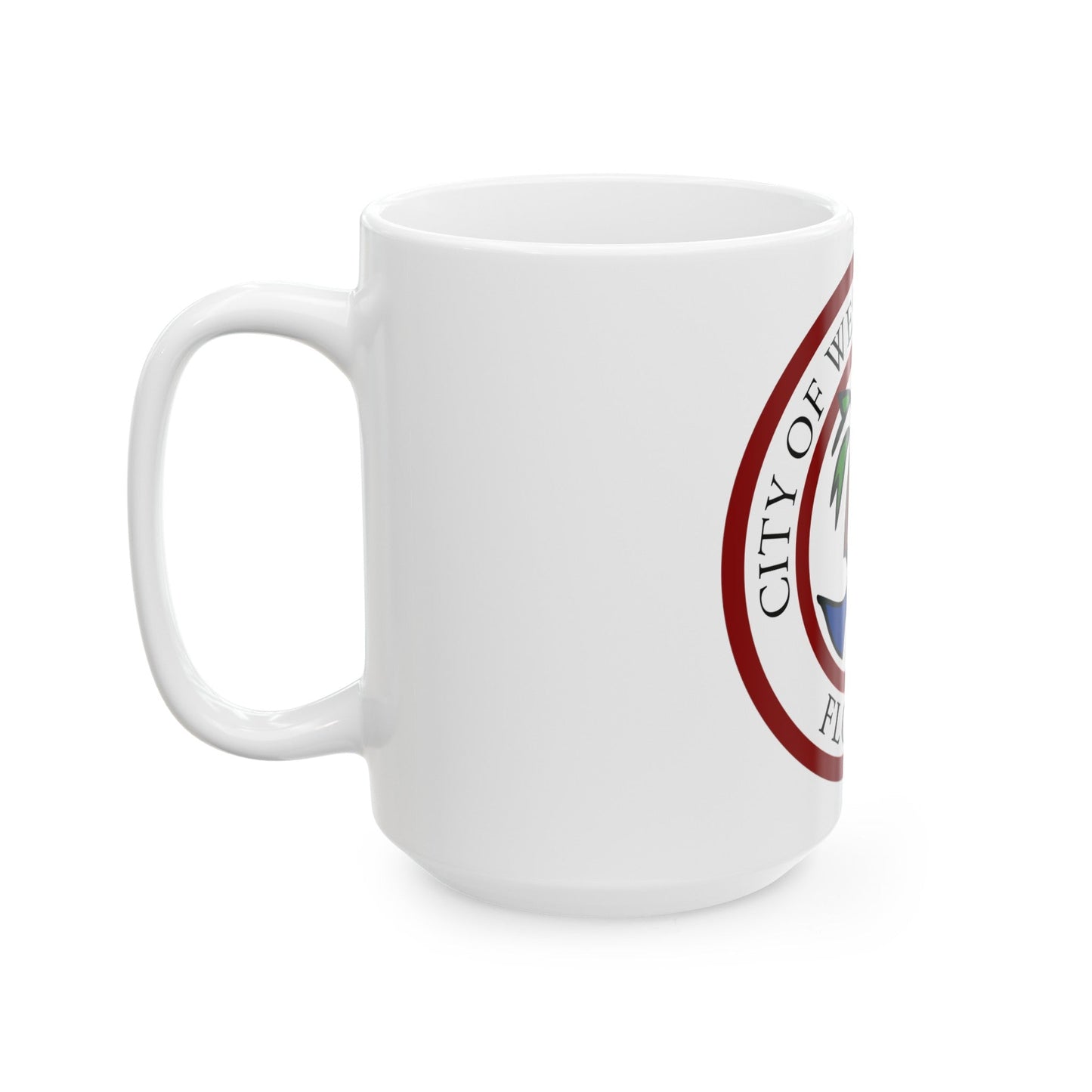 Seal of West Palm Beach Florida - White Coffee Mug-The Sticker Space