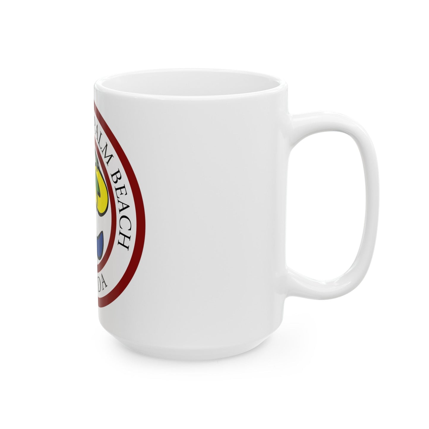 Seal of West Palm Beach Florida - White Coffee Mug-The Sticker Space