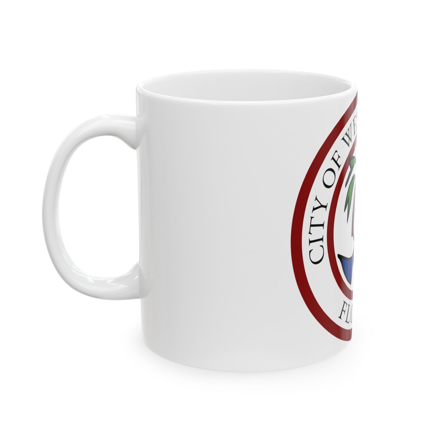 Seal of West Palm Beach Florida - White Coffee Mug-The Sticker Space