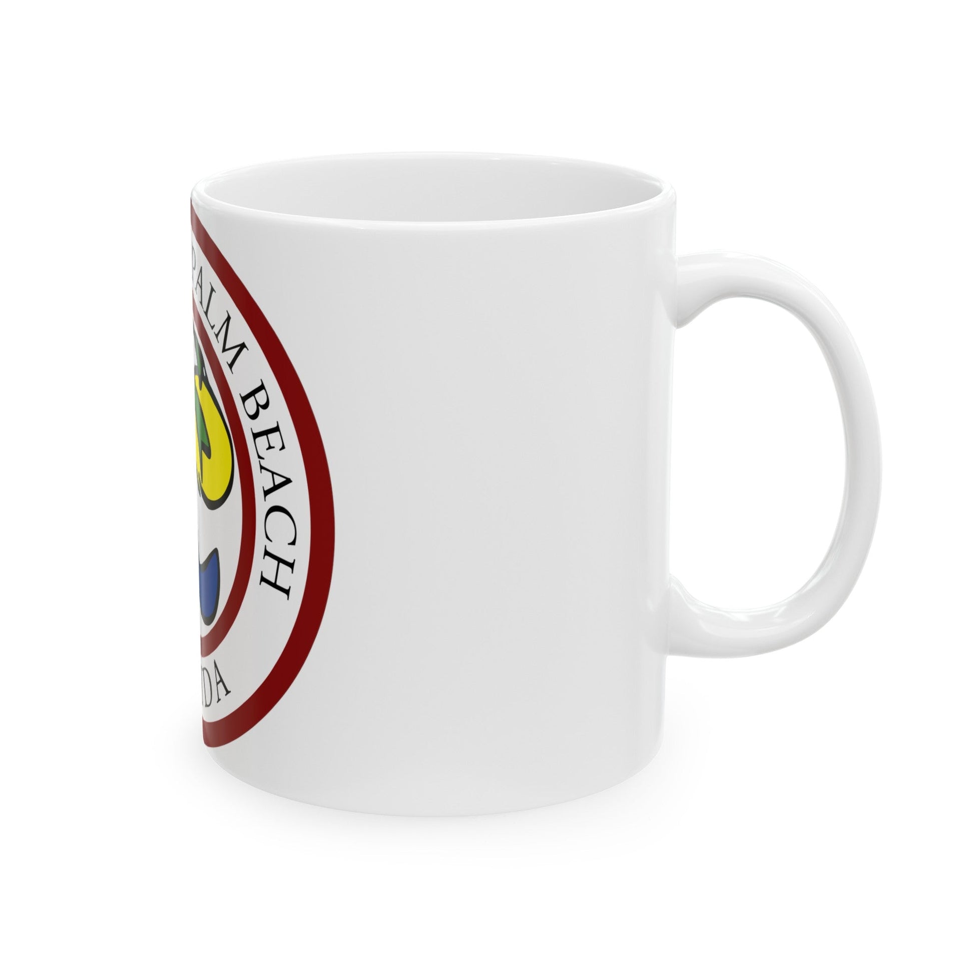 Seal of West Palm Beach Florida - White Coffee Mug-The Sticker Space