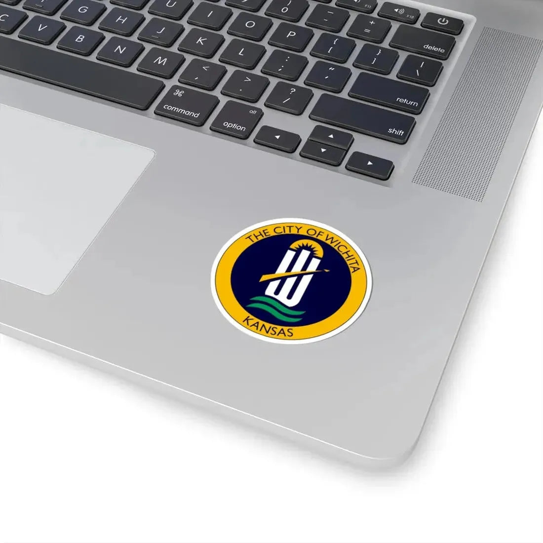 Seal of Wichita Kansas - STICKER Vinyl Kiss-Cut Decal - The Sticker Space