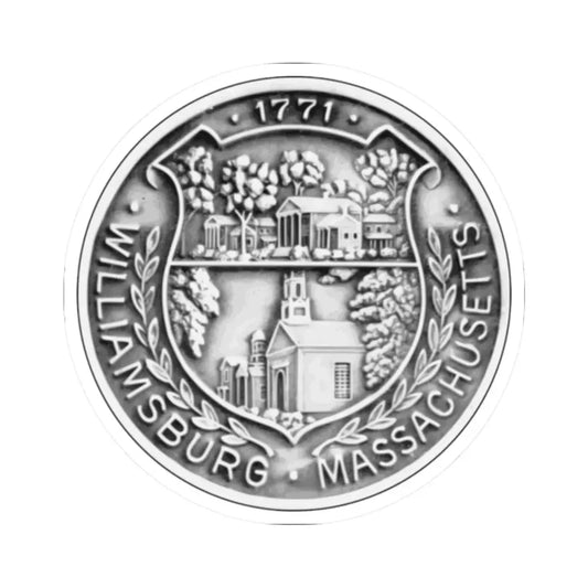 Seal of Williamsburg Massachusetts (United States) STICKER Vinyl Kiss-Cut Decal 2 Inch White - The Sticker Space
