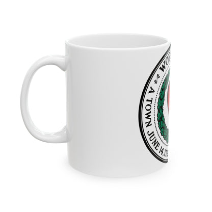 Seal of Worcester Massachusetts - White Coffee Mug-The Sticker Space