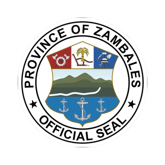 Seal of Zambales (Philippines) STICKER Vinyl Kiss-Cut Decal 2 Inch White - The Sticker Space