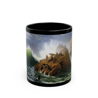 Seal Rock (1872) - Black Coffee Mug-11oz-The Sticker Space