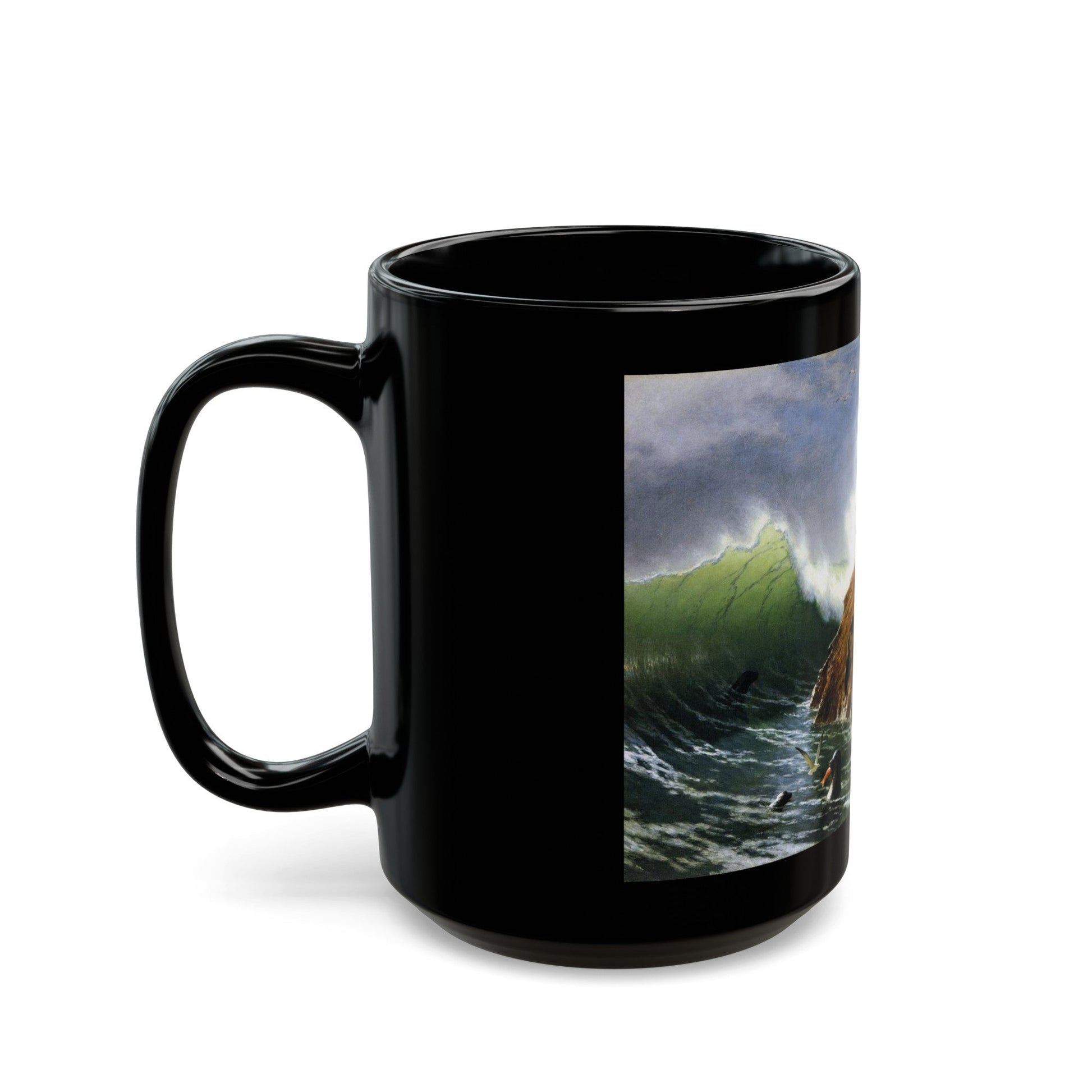 Seal Rock (1872) - Black Coffee Mug-The Sticker Space