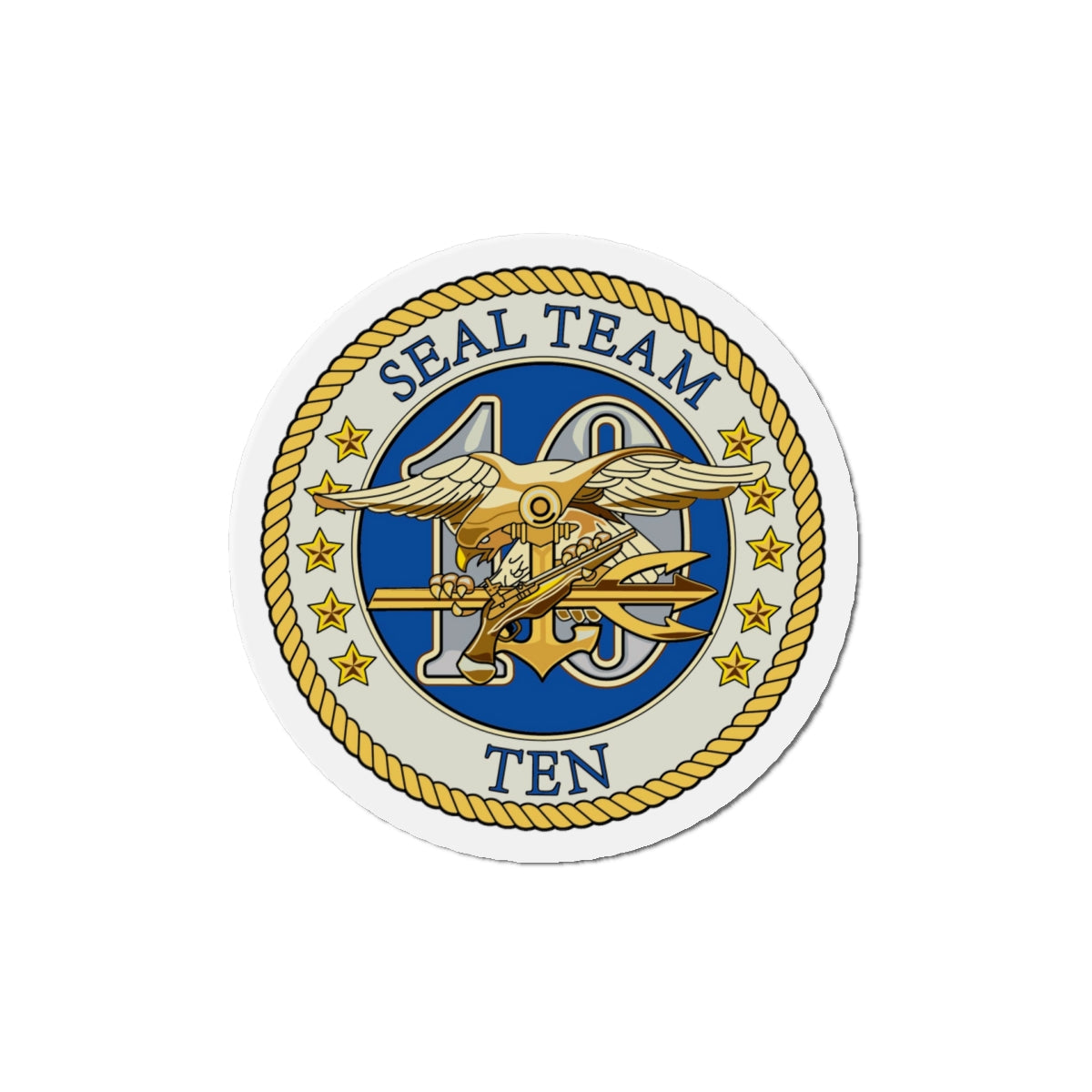 Seal Team 10 (U.S. Navy) Die-Cut Magnet-5" x 5"-The Sticker Space