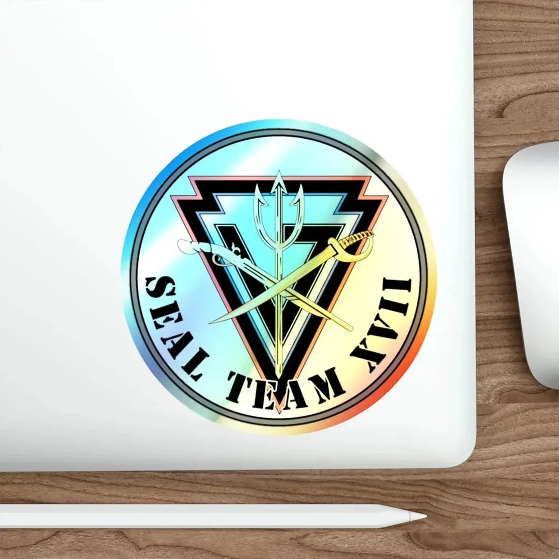 Seal Team 17 XVII (U.S. Navy) Holographic STICKER Die-Cut Vinyl Decal - The Sticker Space