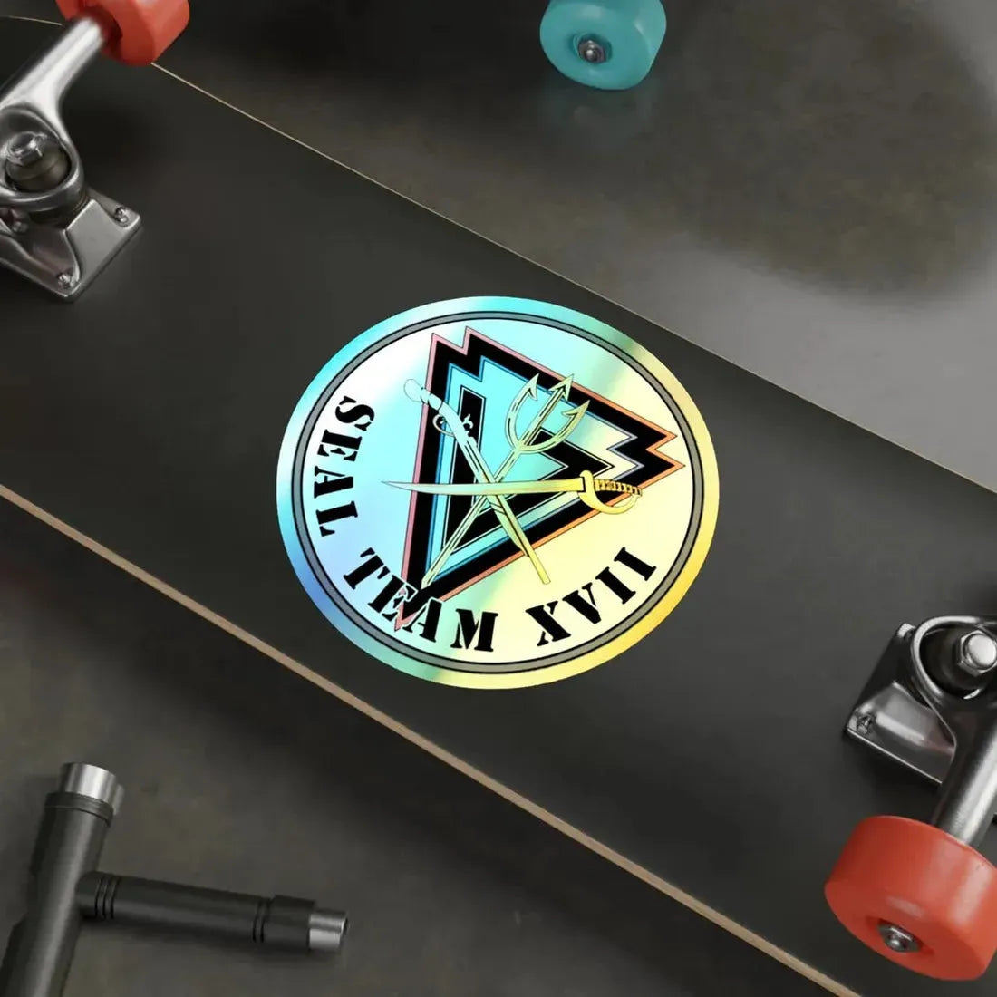 Seal Team 17 XVII (U.S. Navy) Holographic STICKER Die-Cut Vinyl Decal - The Sticker Space