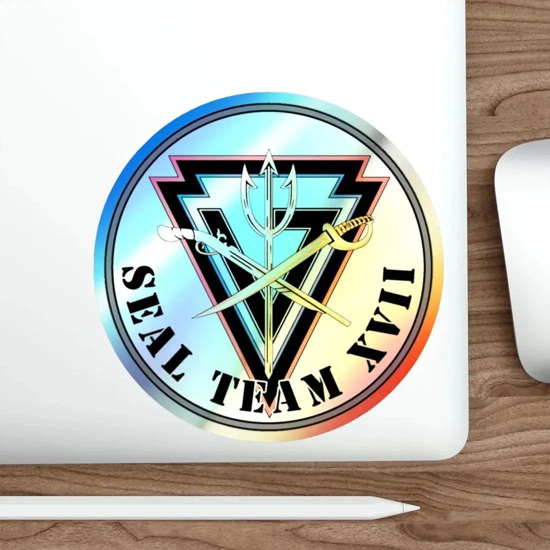 Seal Team 17 XVII (U.S. Navy) Holographic STICKER Die-Cut Vinyl Decal - The Sticker Space