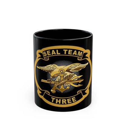 Seal Team 3 (U.S. Navy) Black Coffee Mug-11oz-The Sticker Space