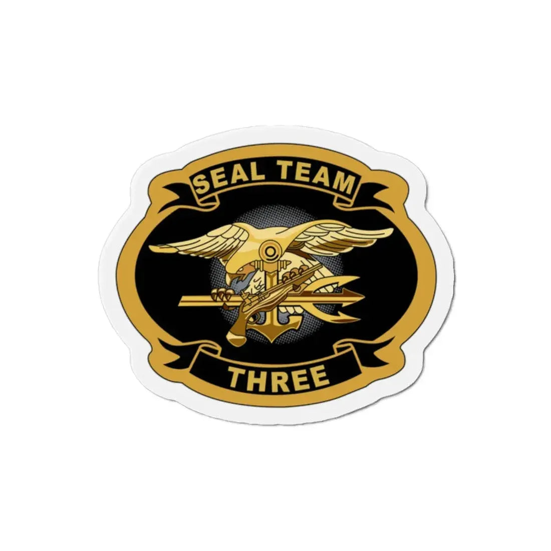 Seal Team 3 (U.S. Navy) Refrigerator Magnet 2 Inch - The Sticker Space