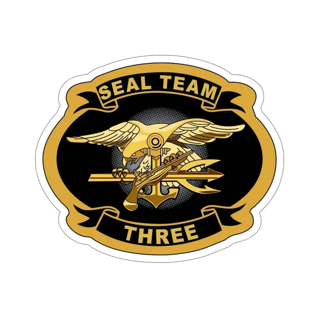 Seal Team 3 (U.S. Navy) STICKER Vinyl Die-Cut Decal 6 Inch - The Sticker Space