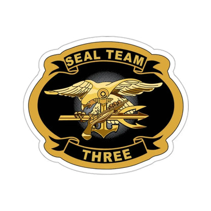 Seal Team 3 (U.S. Navy) STICKER Vinyl Kiss-Cut Decal 2 Inch White - The Sticker Space
