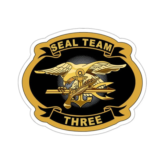 Seal Team 3 (U.S. Navy) STICKER Vinyl Kiss-Cut Decal 2 Inch White - The Sticker Space