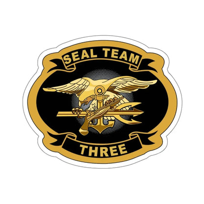 Seal Team 3 (U.S. Navy) STICKER Vinyl Kiss-Cut Decal 6 Inch White - The Sticker Space