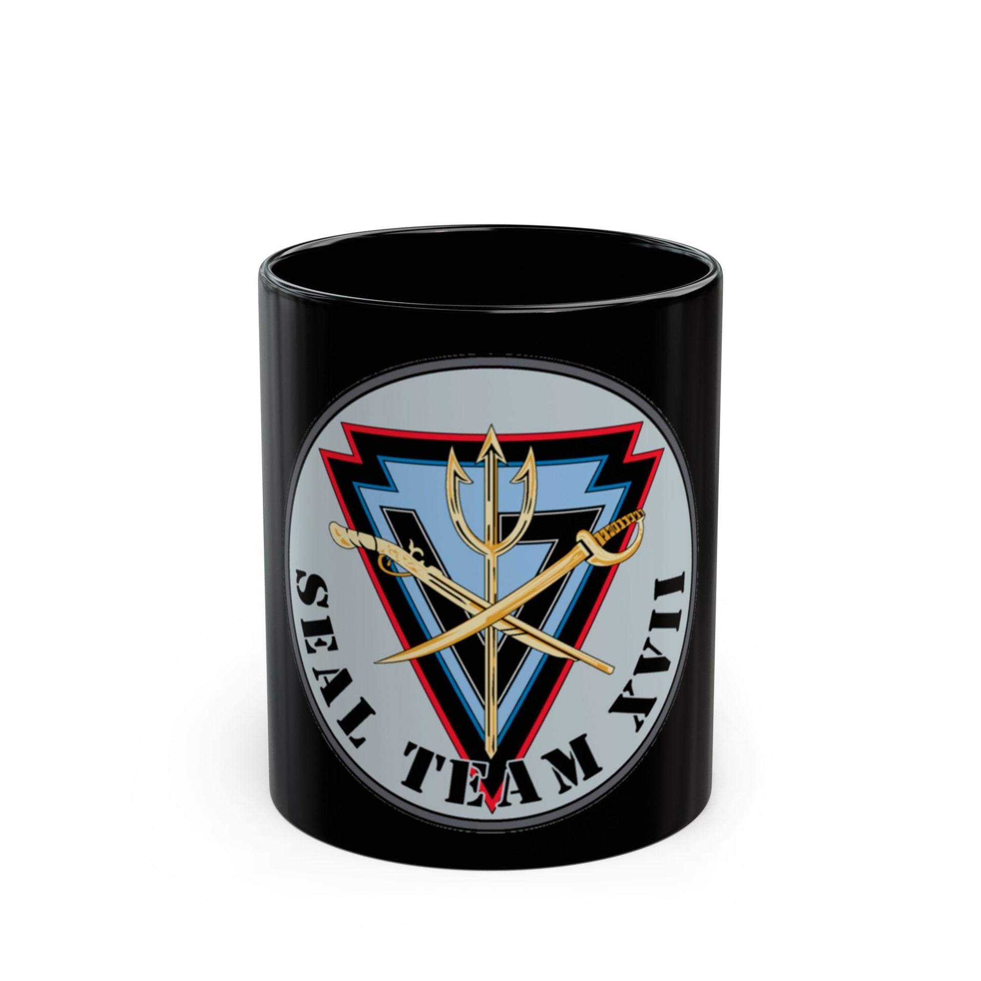 Seal Team XVII (U.S. Navy) Black Coffee Mug-11oz-The Sticker Space