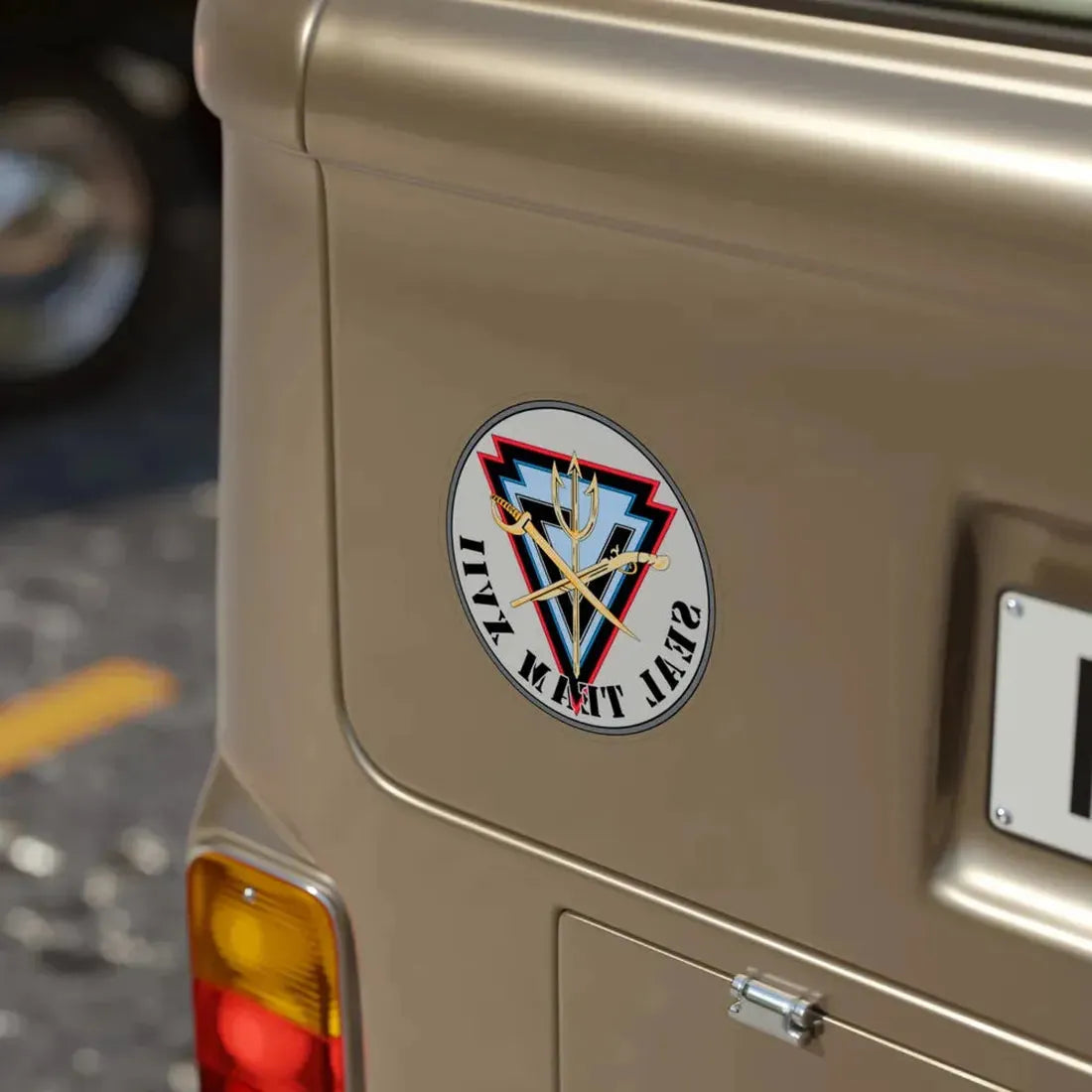 Seal Team XVII (U.S. Navy) REVERSE PRINT Transparent Die-Cut STICKER - The Sticker Space