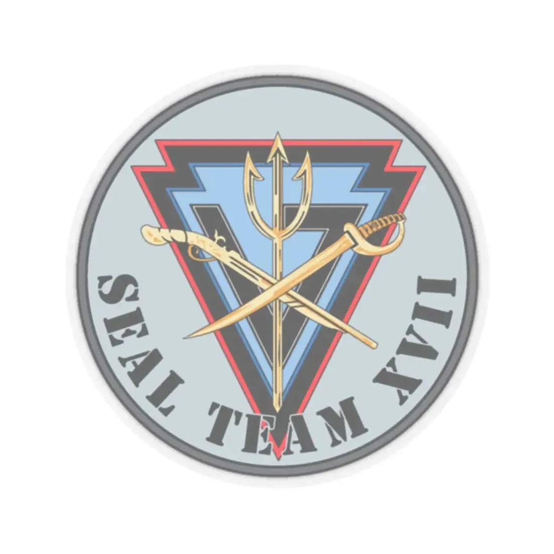 Seal Team XVII (U.S. Navy) STICKER Vinyl Kiss-Cut Decal 2 Inch Transparent - The Sticker Space
