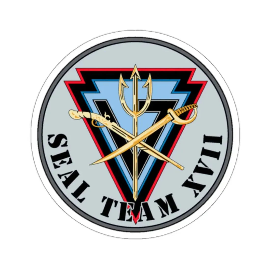 Seal Team XVII (U.S. Navy) STICKER Vinyl Kiss-Cut Decal 2 Inch White - The Sticker Space