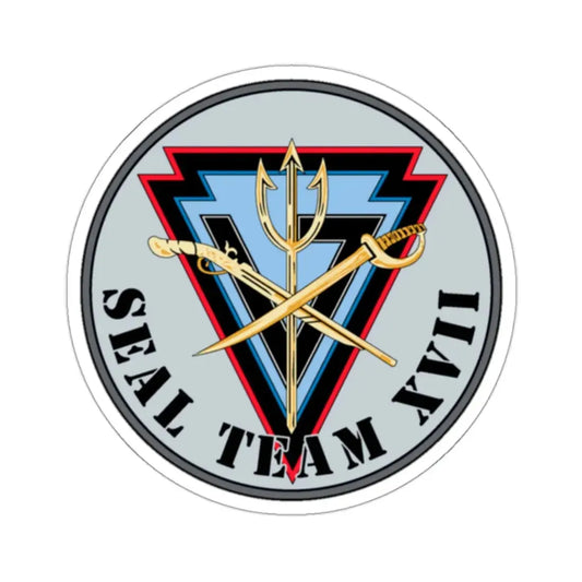 Seal Team XVII (U.S. Navy) STICKER Vinyl Kiss-Cut Decal 2 Inch White - The Sticker Space
